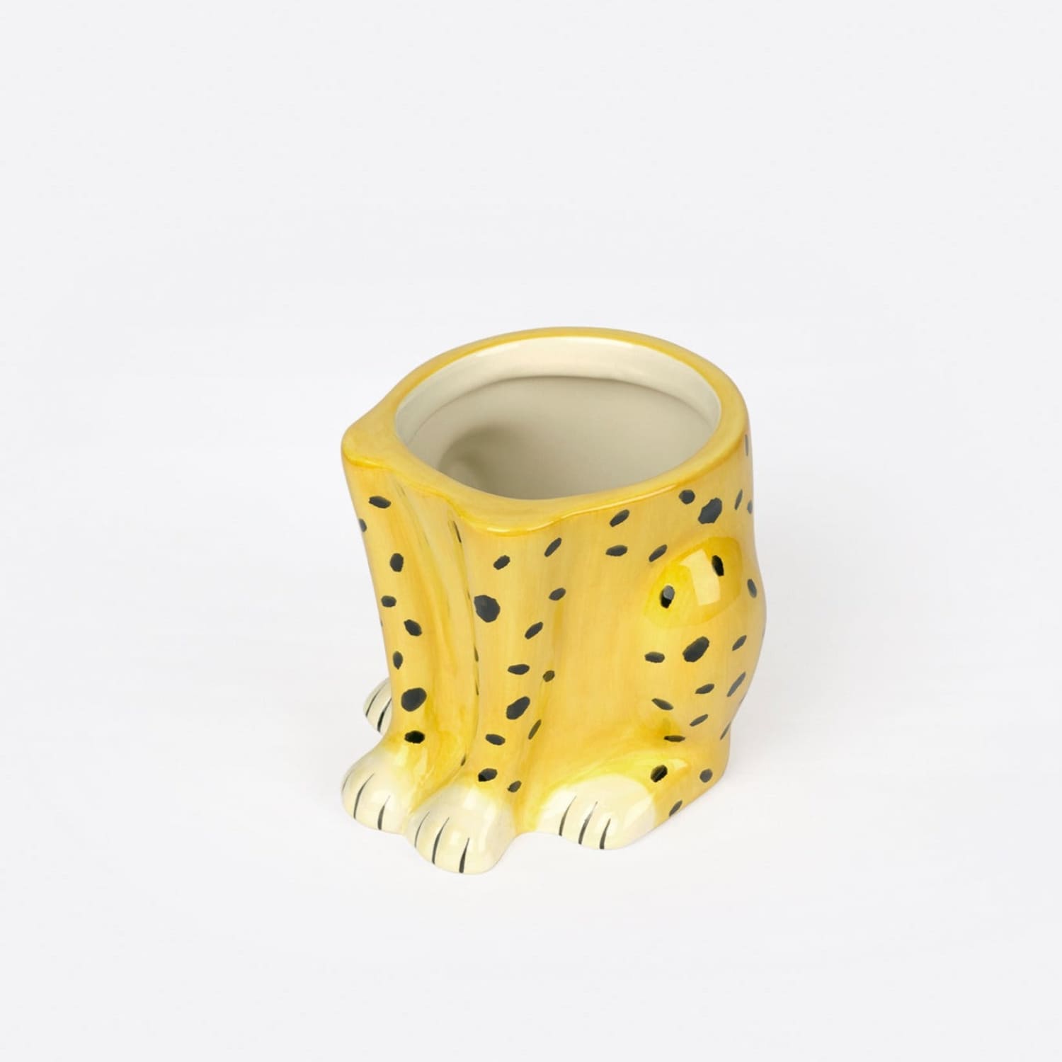 Cheetah Plant Pot Animal Novelty - Planter - Print - Cheetah