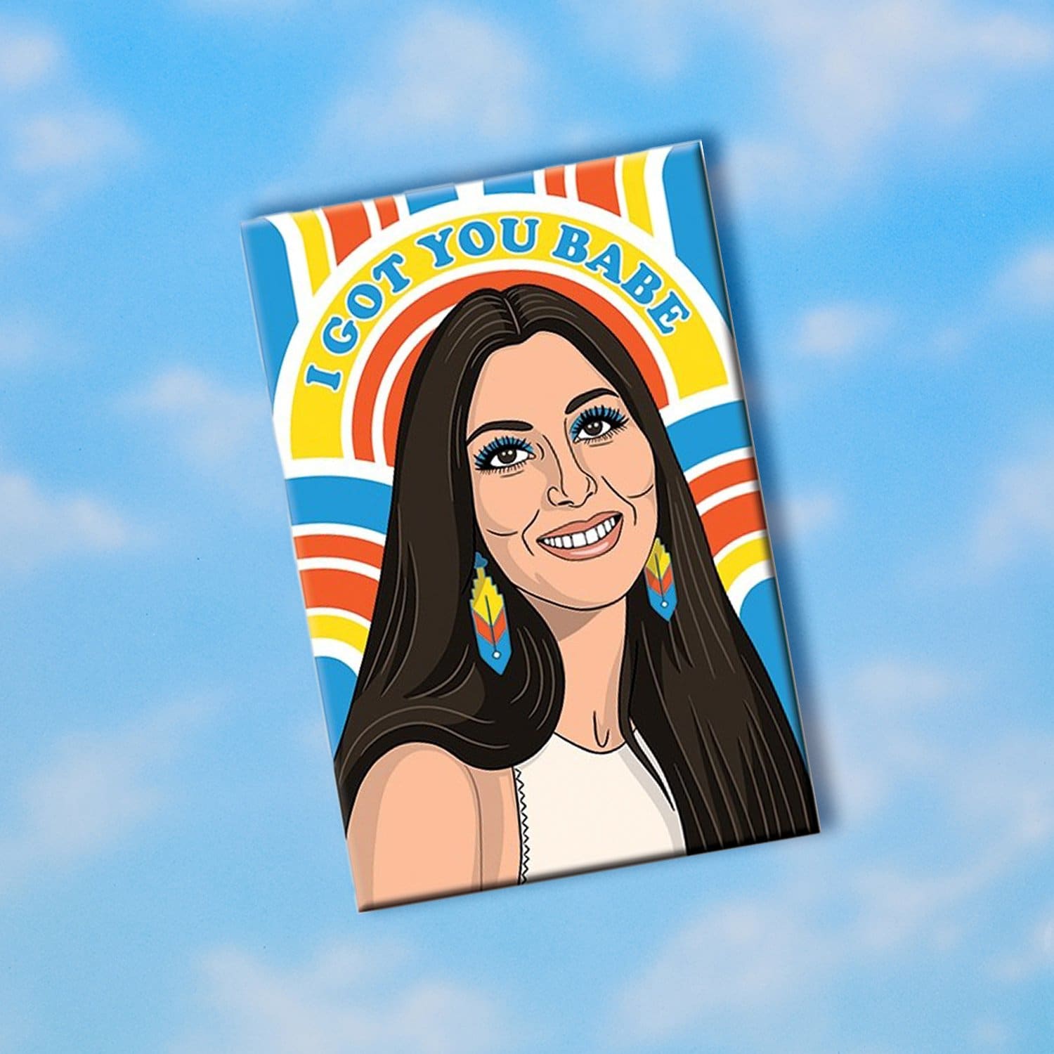 Celebrity Magnet - Cher 70s - Cher - Fridge Magnets -