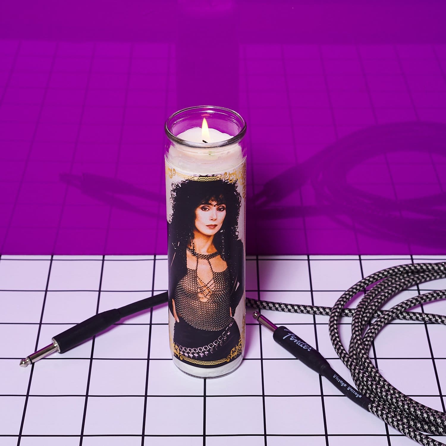 Cher Pillar Candle Bobbyk - Candle - Celeb - Celebrity -