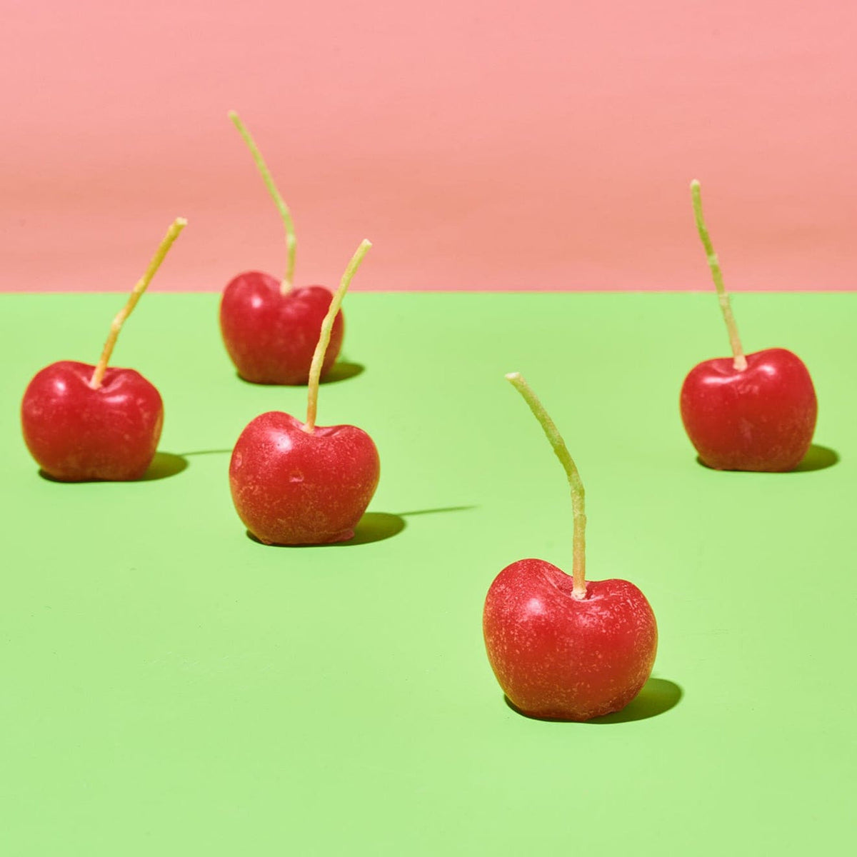 Beeswax Cherry Birthday Candles Set of 5 Candle