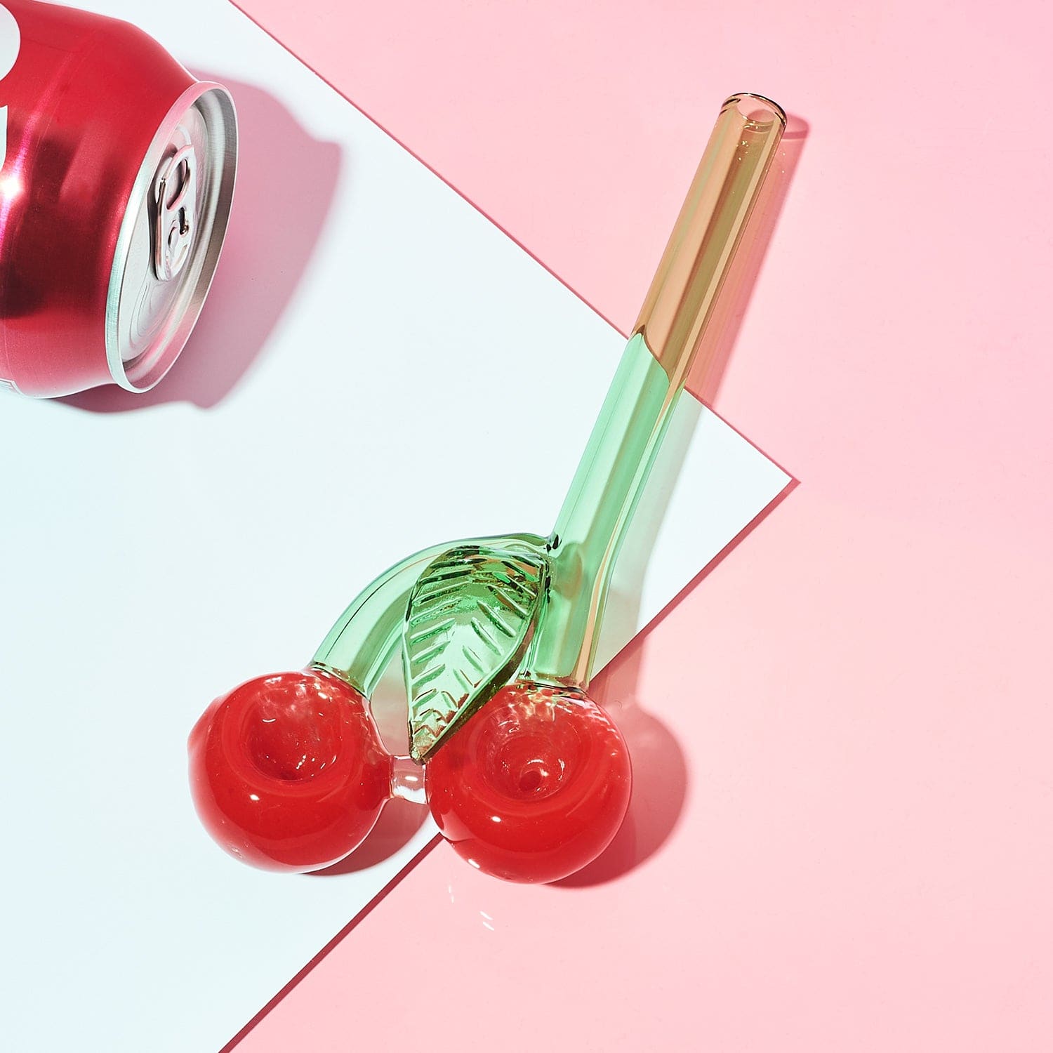 Cherry Double Bowl Pipe Barbiecore - Cherry - Pipe - Cute