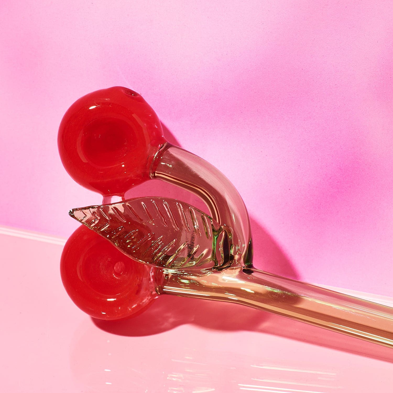 Cherry Double Bowl Pipe Barbiecore - Cherry - Pipe - Cute