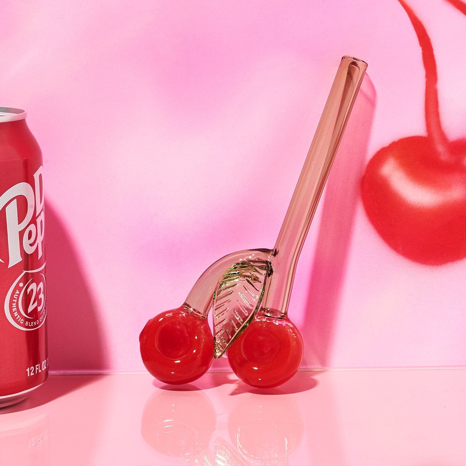 Cherry Double Bowl Pipe Barbiecore - Cherry - Pipe - Cute