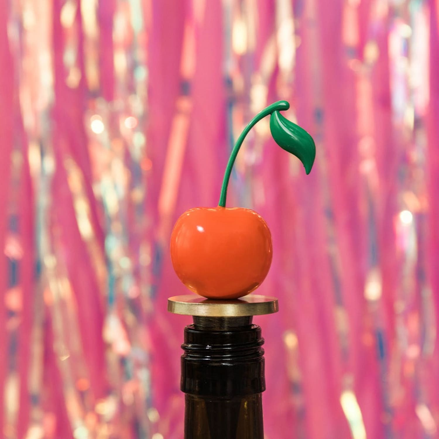Cherry Red Wine Stopper Kitchen And Drink - Web0224 Webq124
