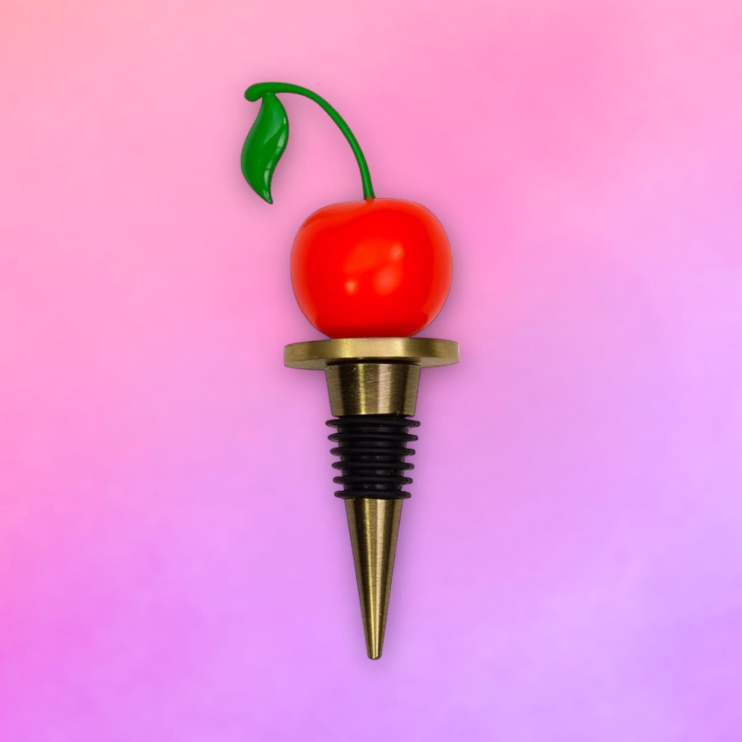 Cherry Red Wine Stopper Kitchen And Drink - Web0224 Webq124