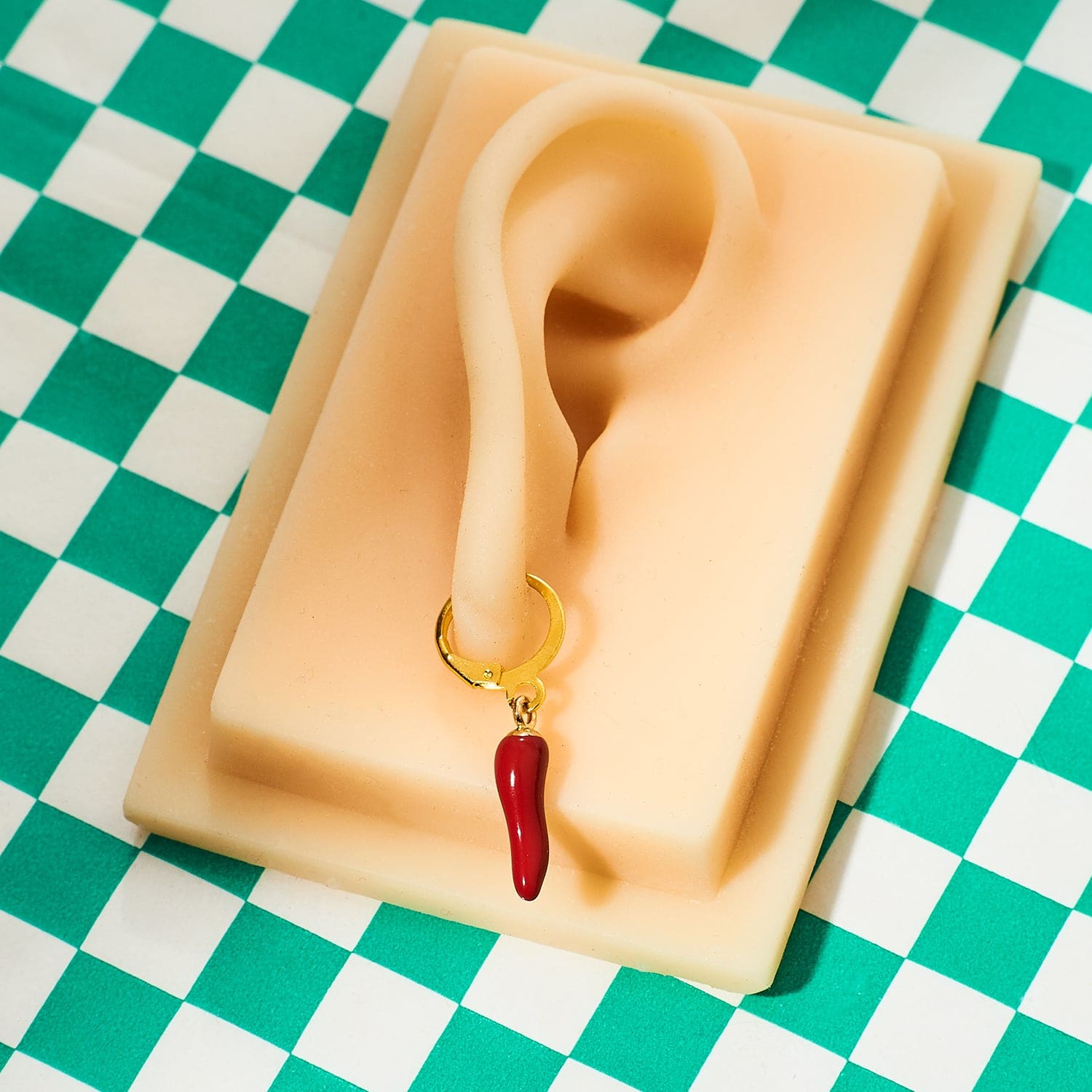 Chili Pepper Huggie Earrings Groupbycolor - Lol - Novelty