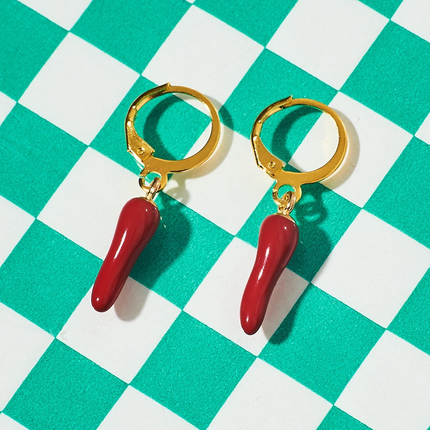 Chili Pepper Huggie Earrings Groupbycolor - Lol - Novelty