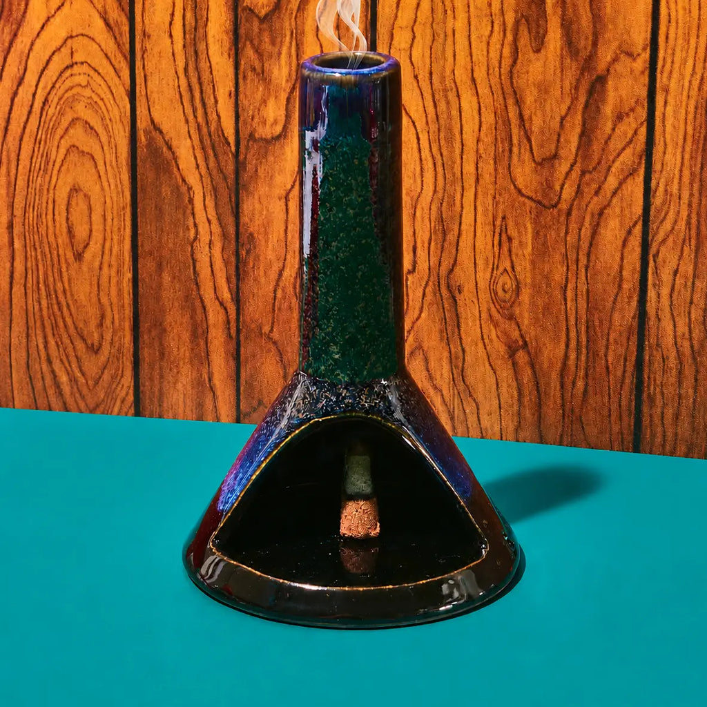 Blue Chimney Cone Incense Burner | Friends NYC Brooklyn, NY