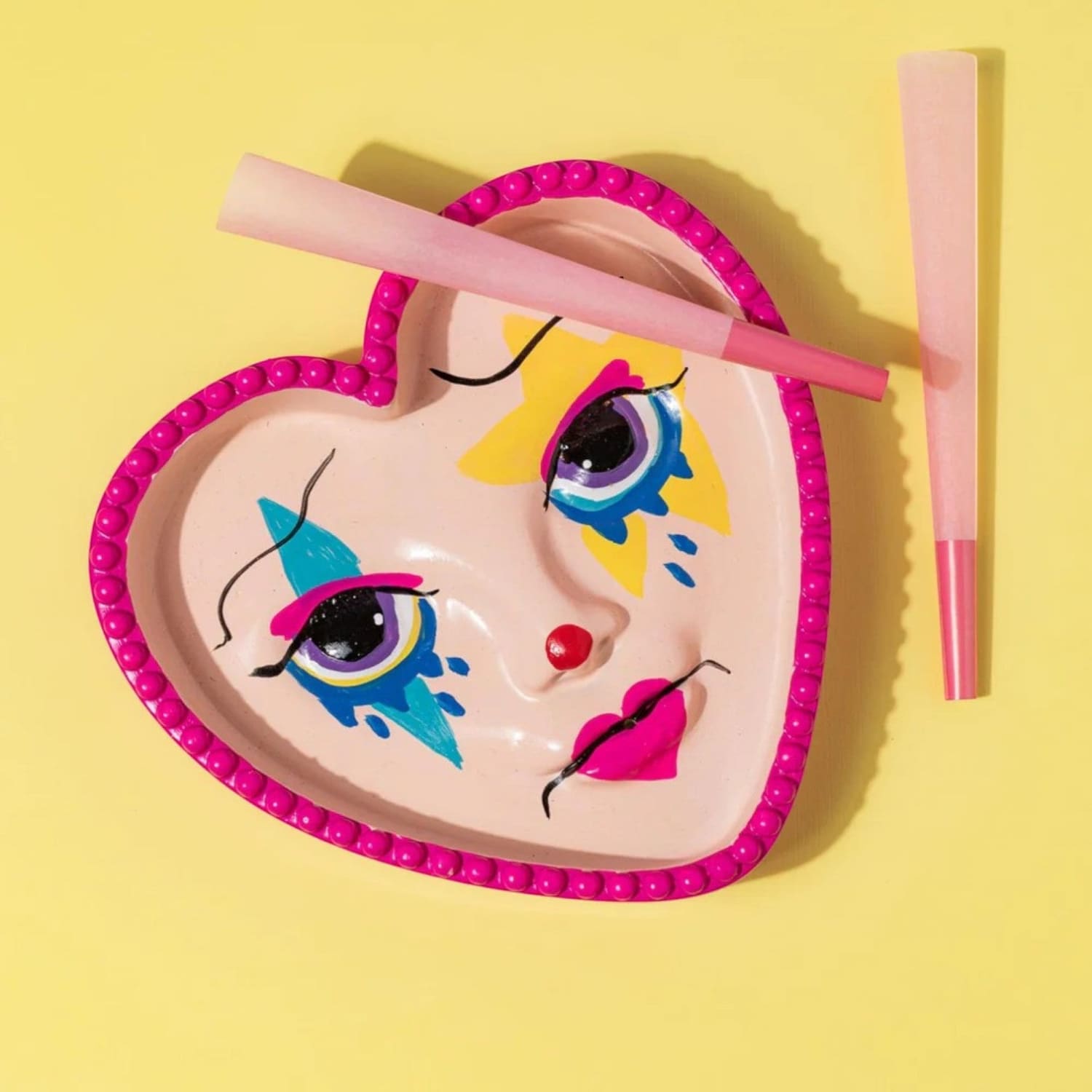Clown Girl Ashtray & Incense Holder Aesthetic Smoke