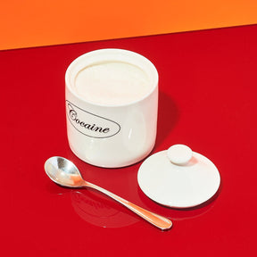 Cocaine Sugar Bowl Ceramic - Jar Kitchen And Drink