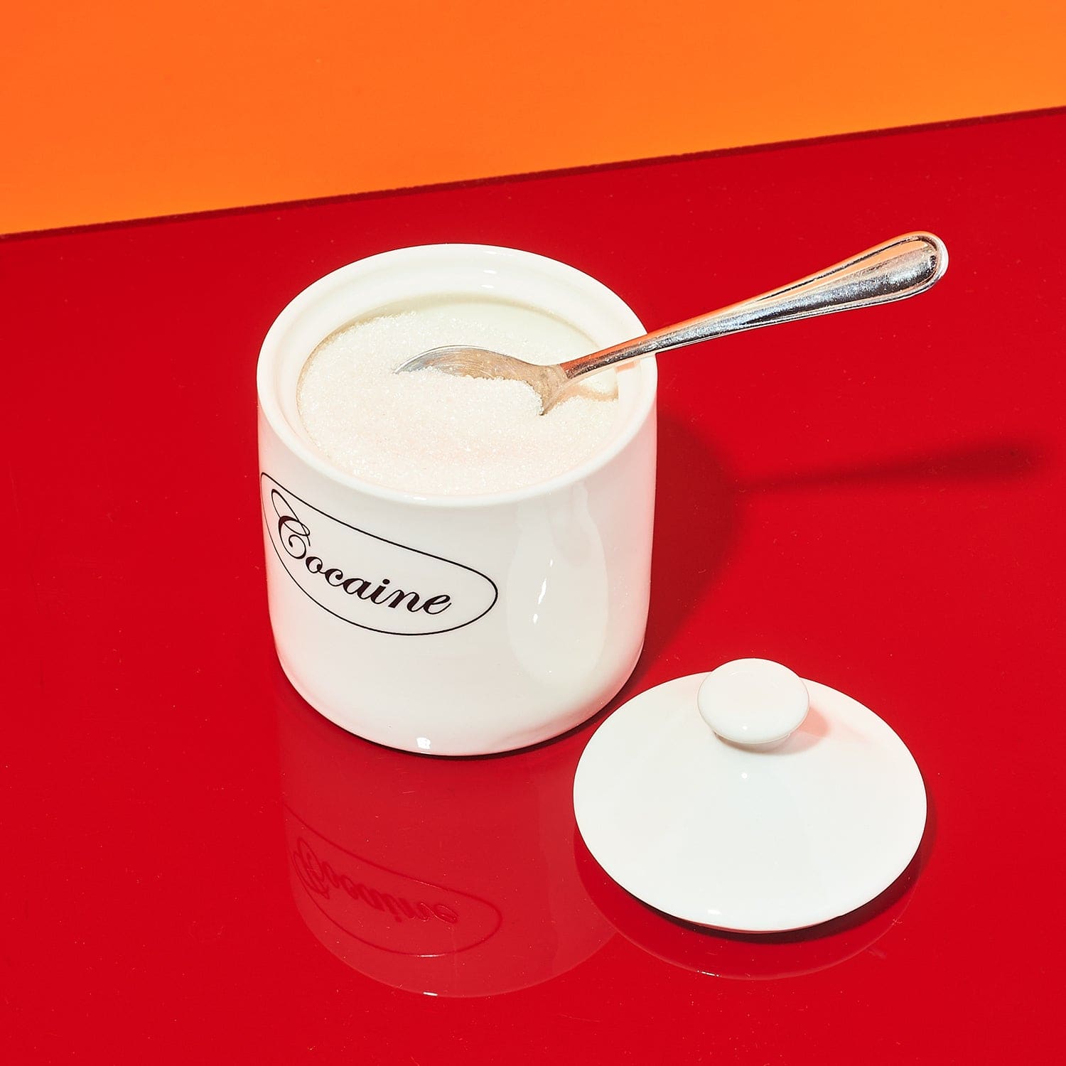 Cocaine Sugar Bowl Ceramic - Jar Kitchen And Drink