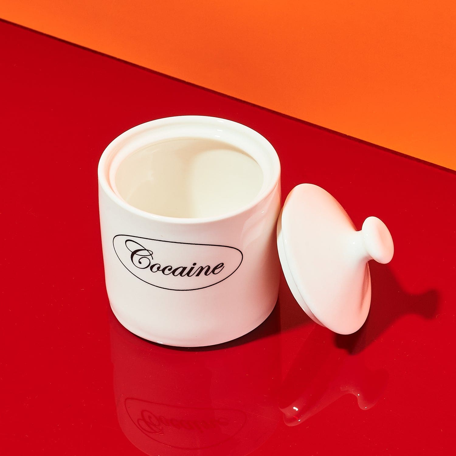 Cocaine Sugar Bowl Ceramic - Jar Kitchen And Drink