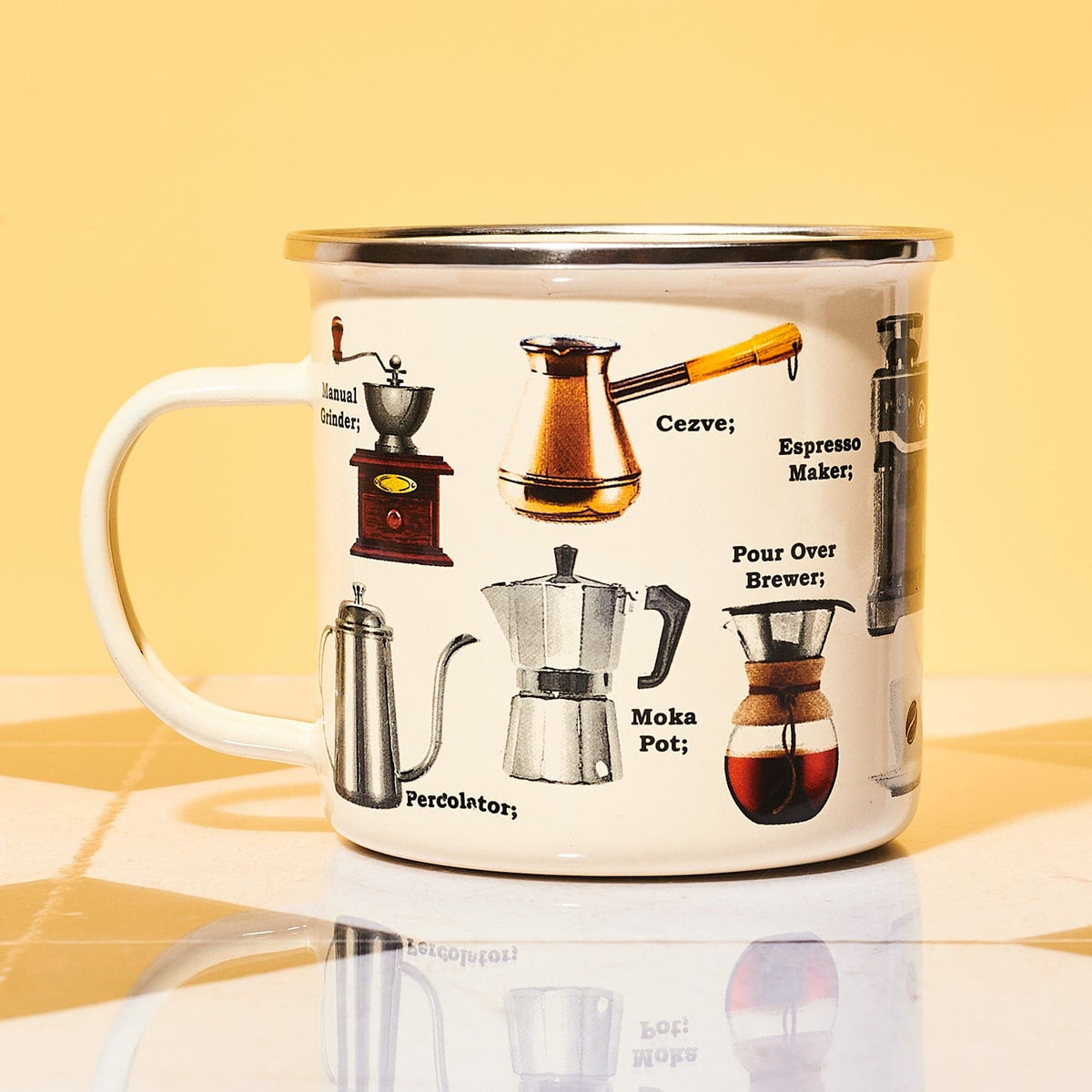 Coffee Maker Enamel Mug Coffee - Lover - Mug - Dad Day -