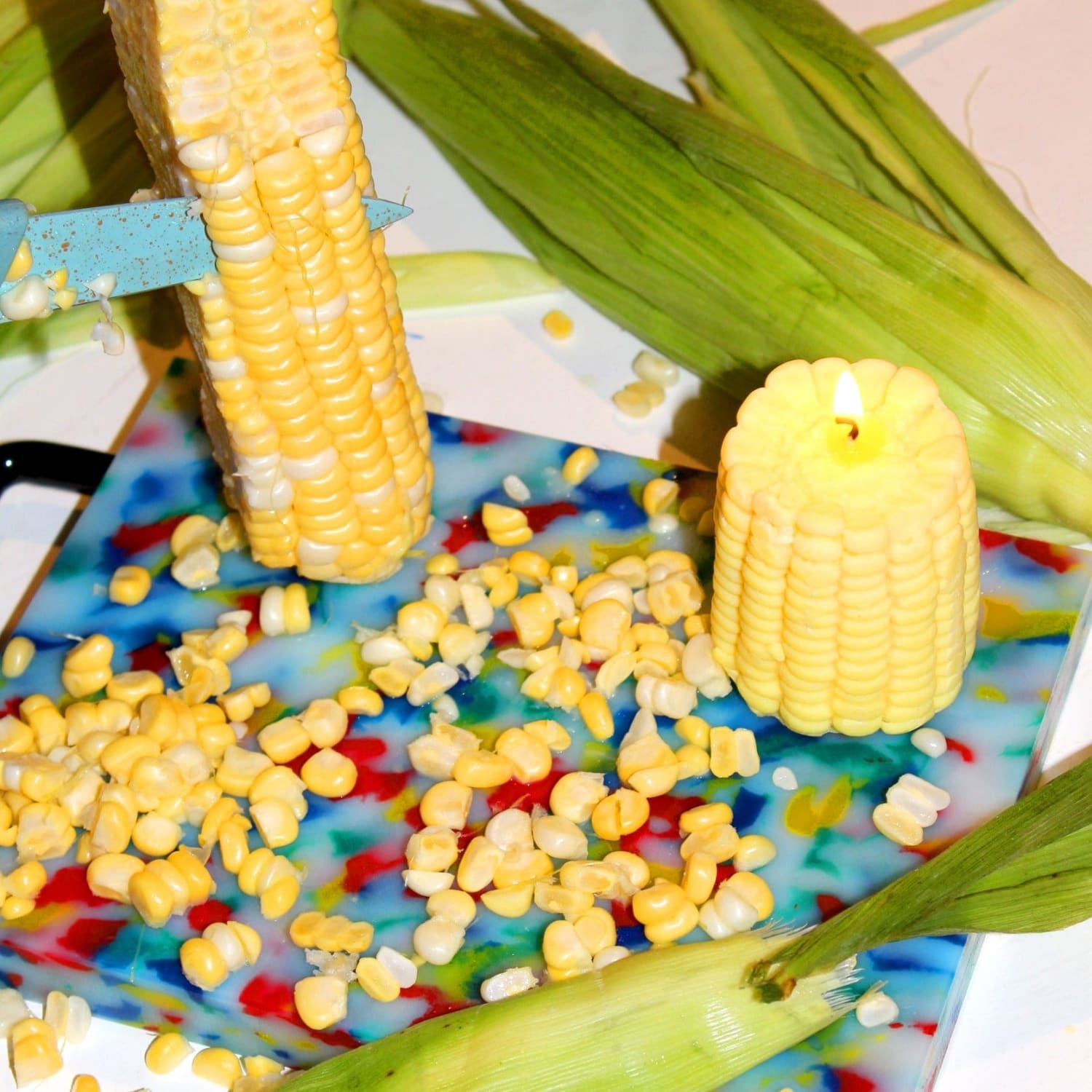Corny for you Food Candle Corn - Fake Food - Candle -