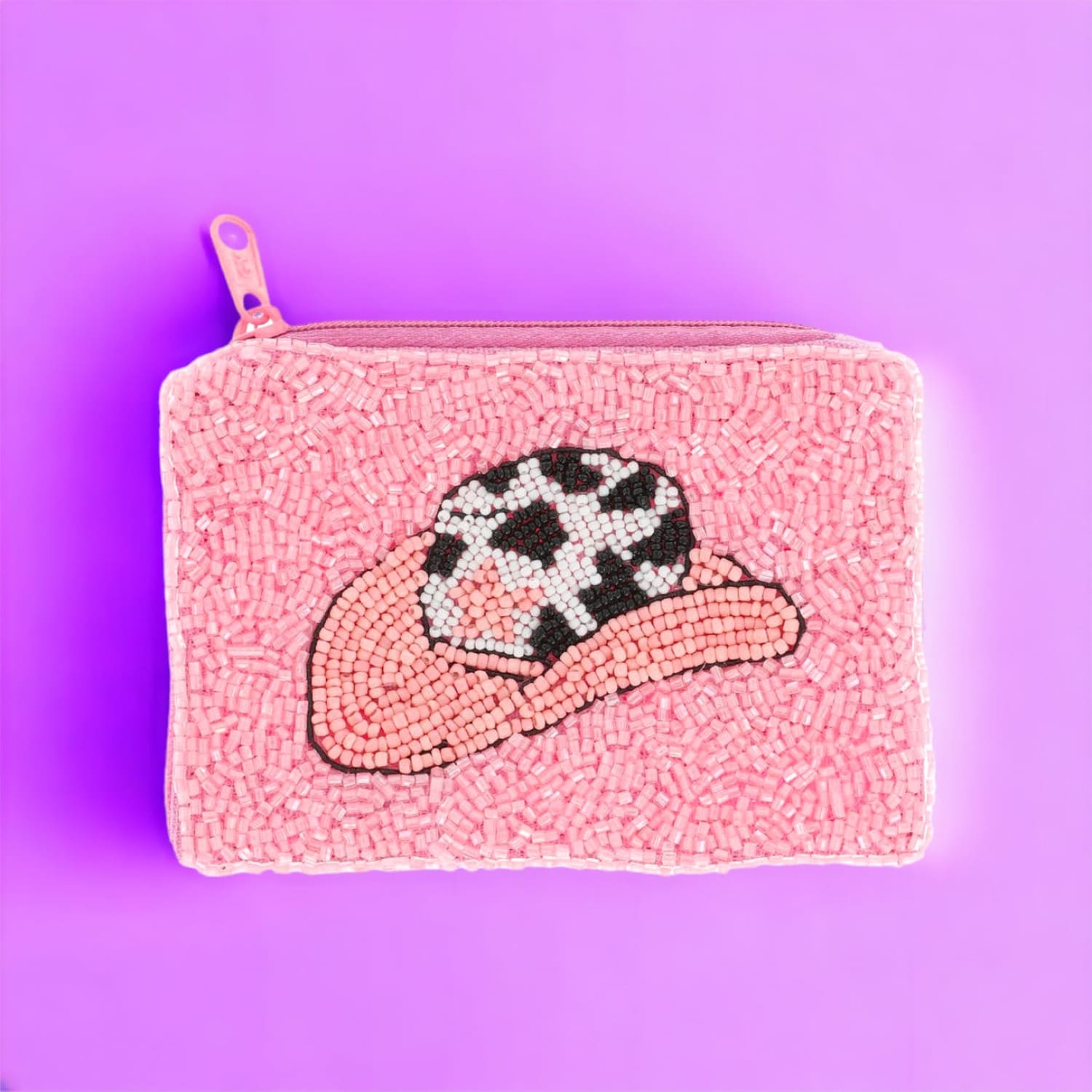Beaded Zipper Coin Purse 0723 - Mmlistingidea - Q323 -