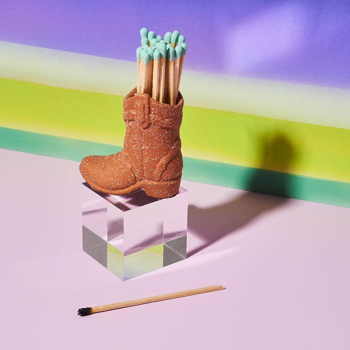 Cowboy Boot Match Holder Best Seller - Candle Accessory -