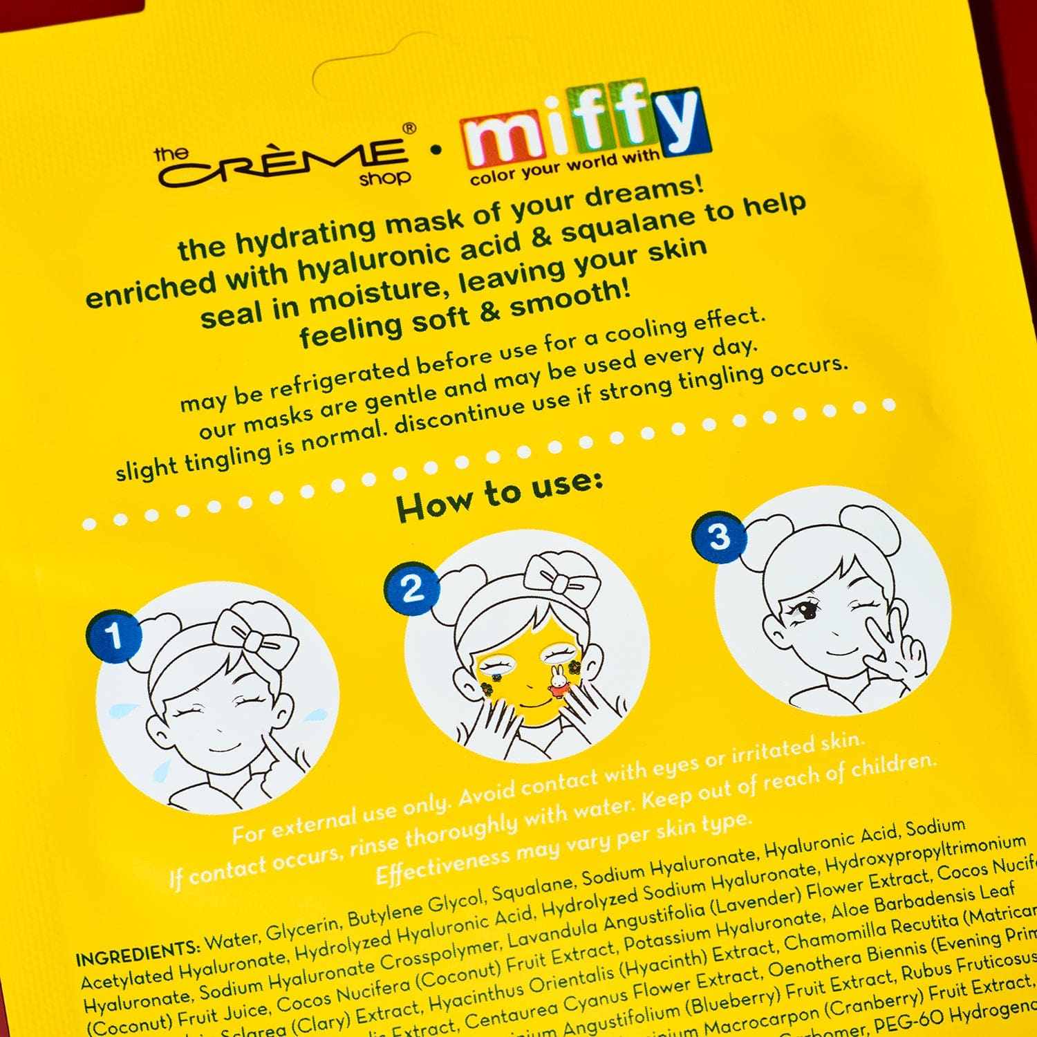 The Crème Shop x Miffy Dewy Dreams Sheet Mask Bachelorette