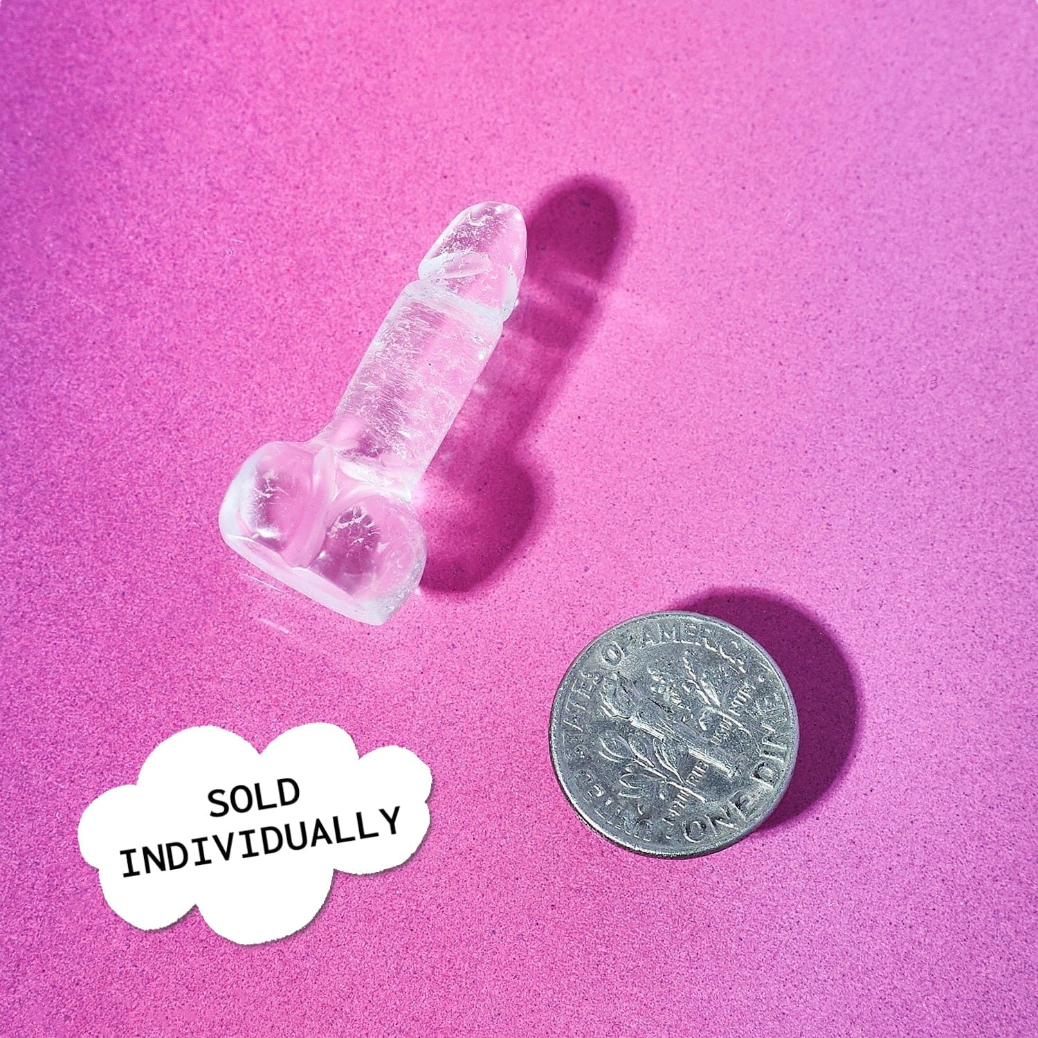 Crystal Lil Richard Phallus Amethyst - April Fools -