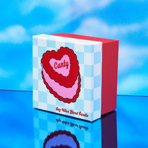 Cunty Heart Cake Candle Anniversary Gifts - Boxed Candle