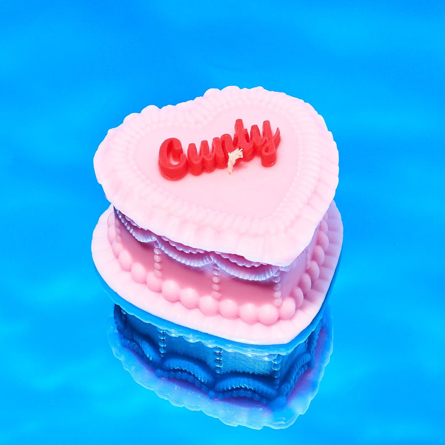 Cunty Heart Cake Candle Anniversary Gifts - Boxed Candle