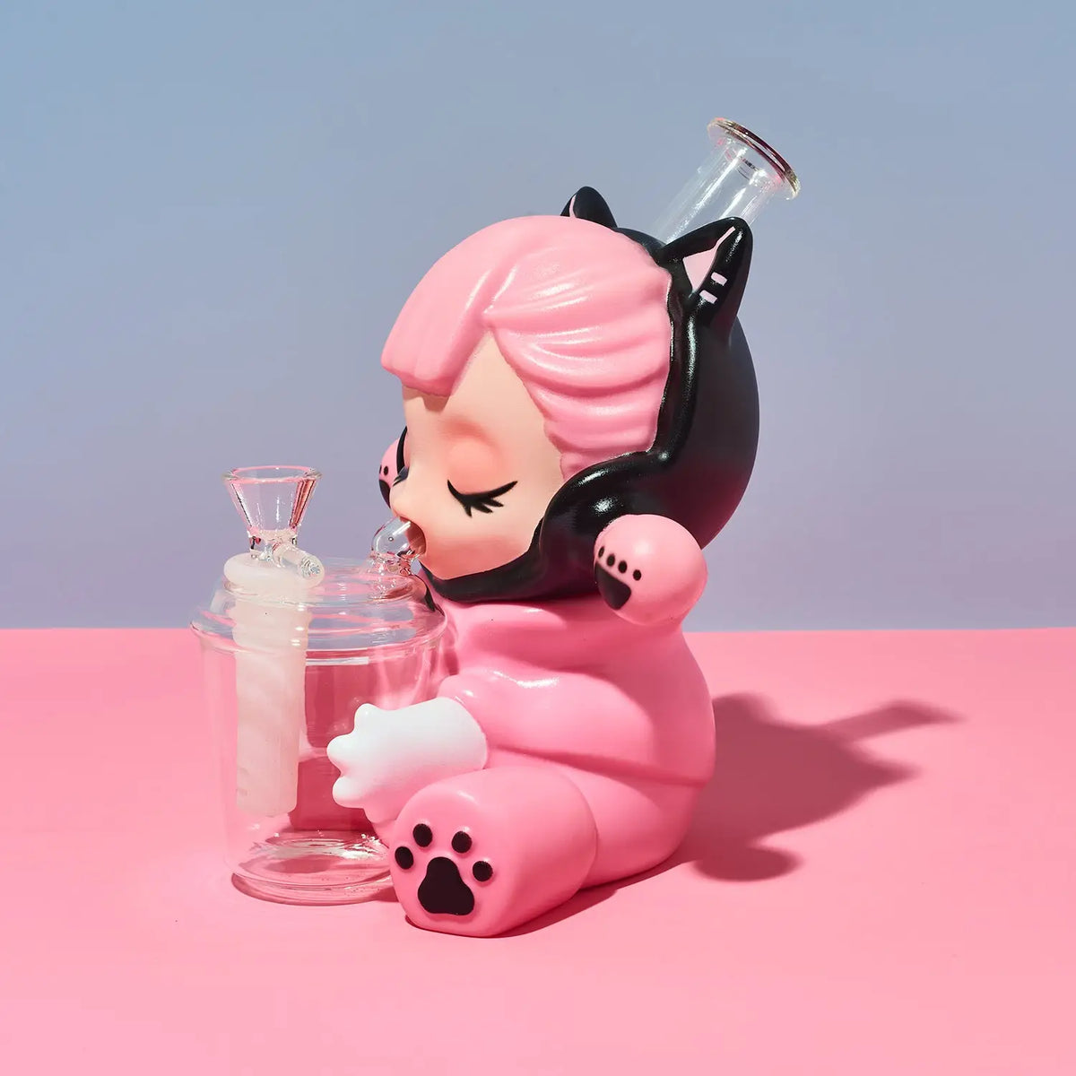 Cyber Punk Pink Bong Anime Glass | Friends Nyc Brooklyn Ny