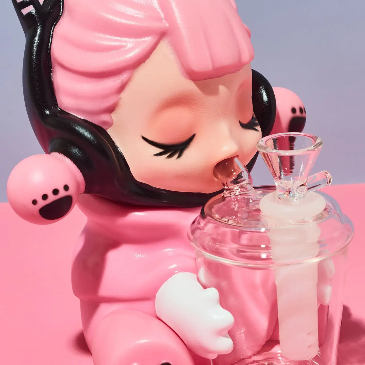 Cyber Punk Pink Bong Anime Glass | Friends Nyc Brooklyn Ny