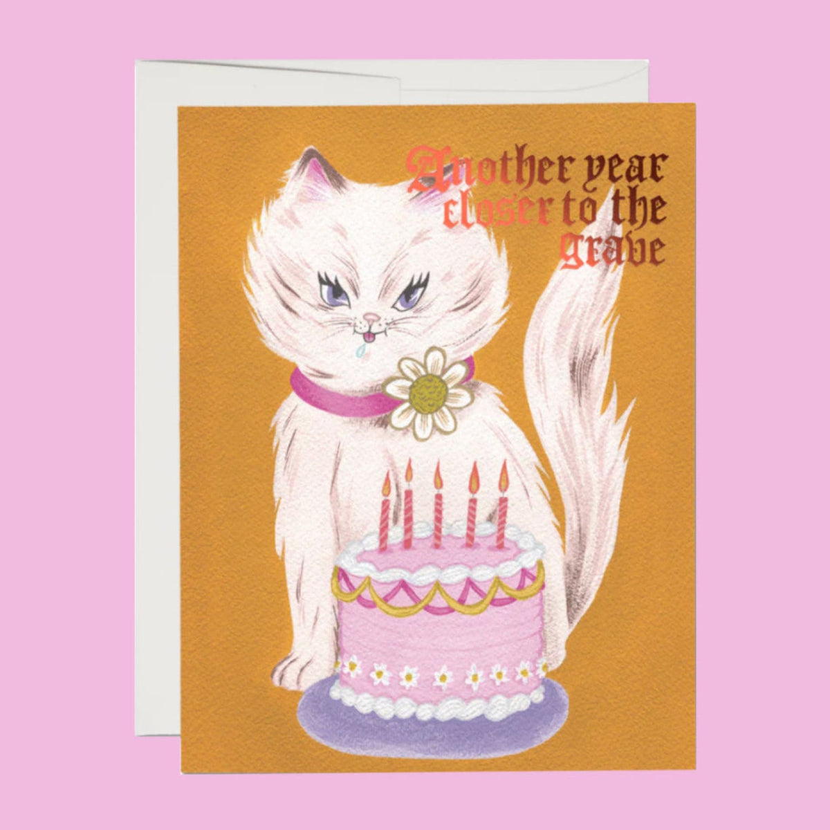 Cynical Cat Birthday Greeting Card Birthday - Cat - Lover -