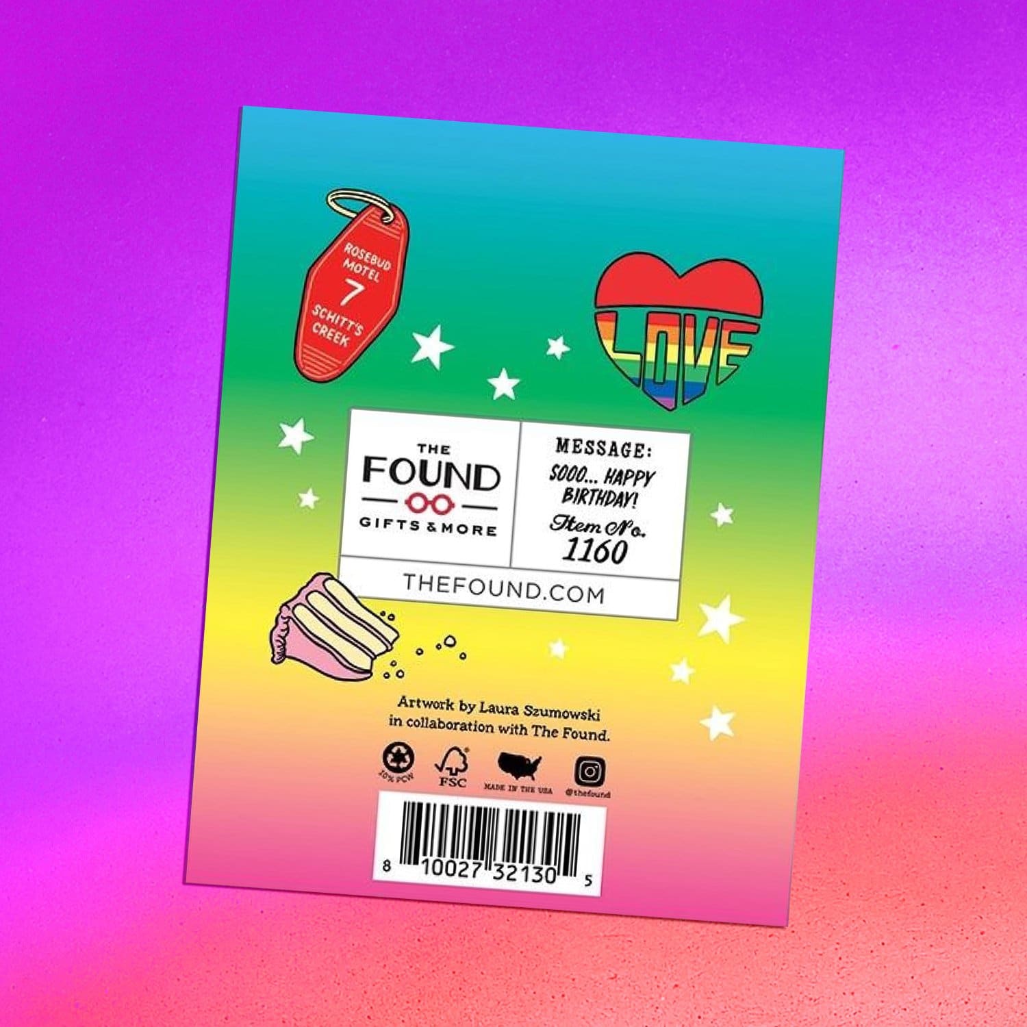 The found Greeting Card David Bday 1160 Groupbycolor -