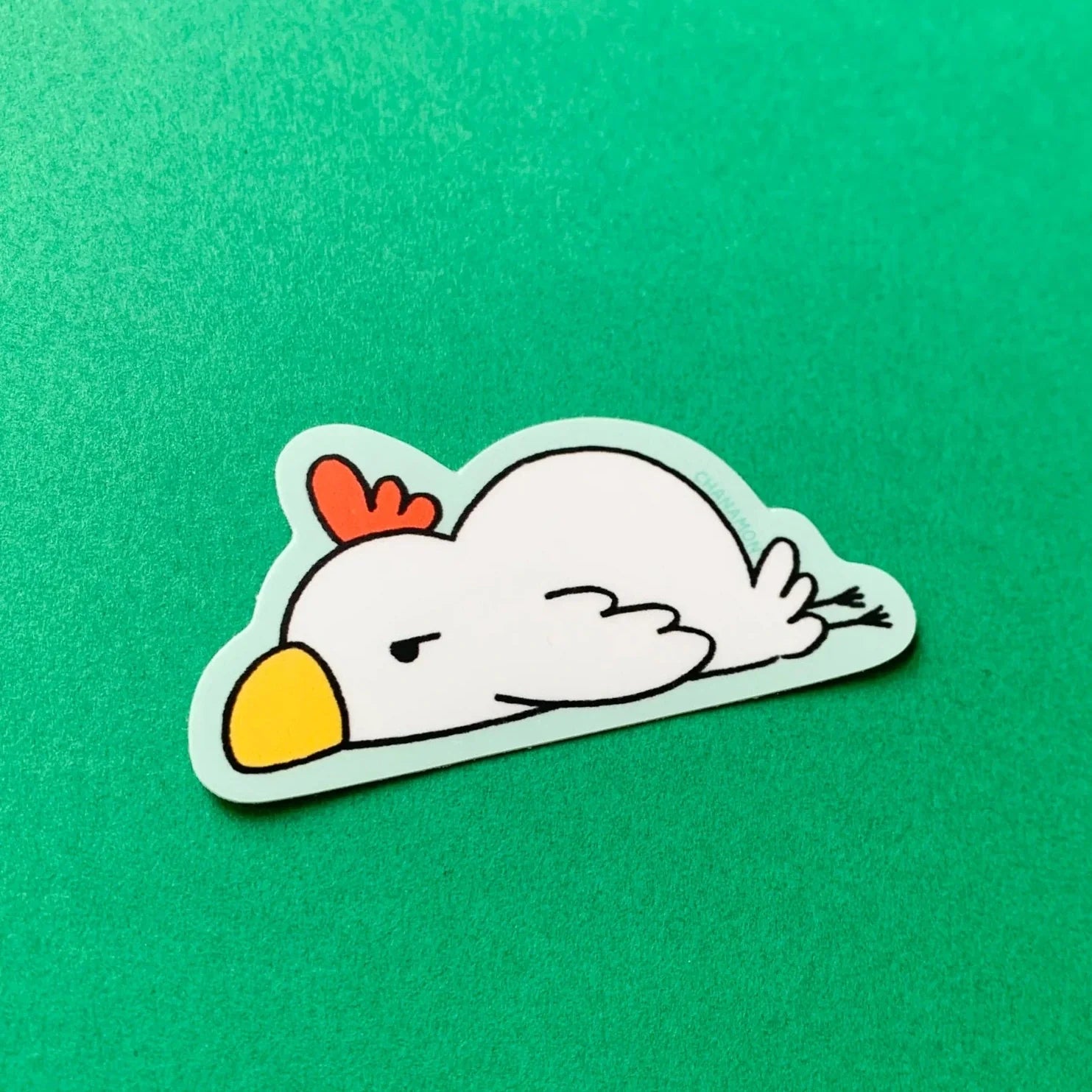 Depressed Chicken Die Cut Vinyl Sticker | Friends Nyc