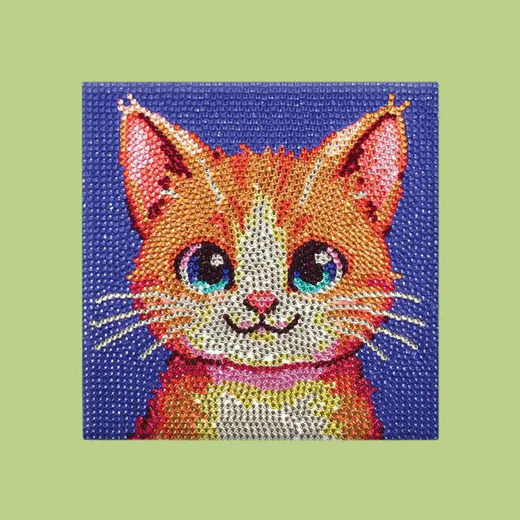 Diamond Painting Kit - Cat | Friends Nyc Brooklyn Ny