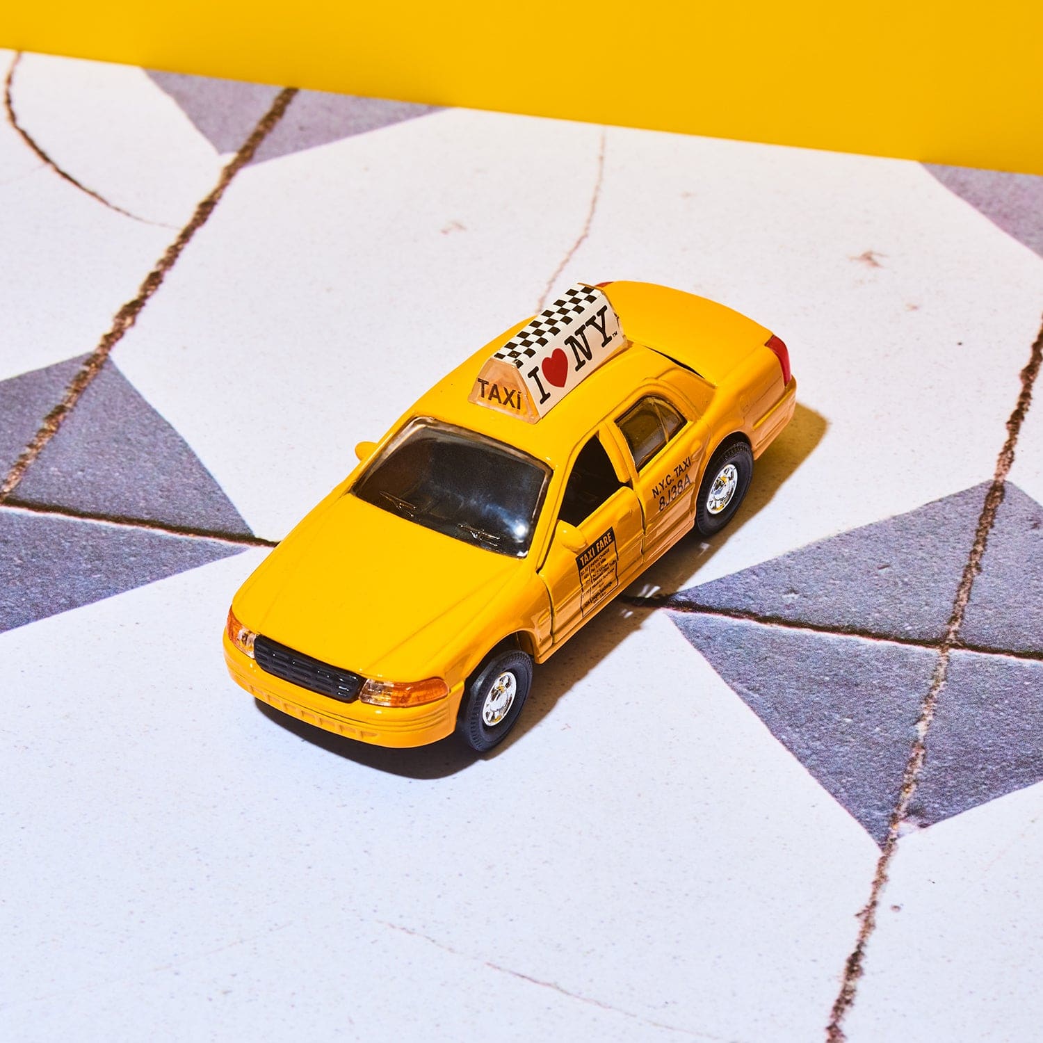 Die-cast Car Small i Love New York Modern Taxi Cab 5’’