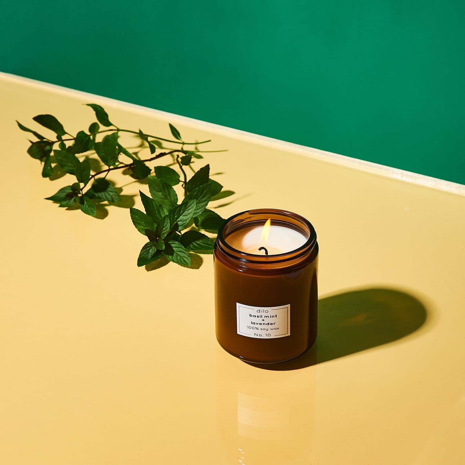 Dilo - Basil Mint and Lavender Candle Basil - best Seller -