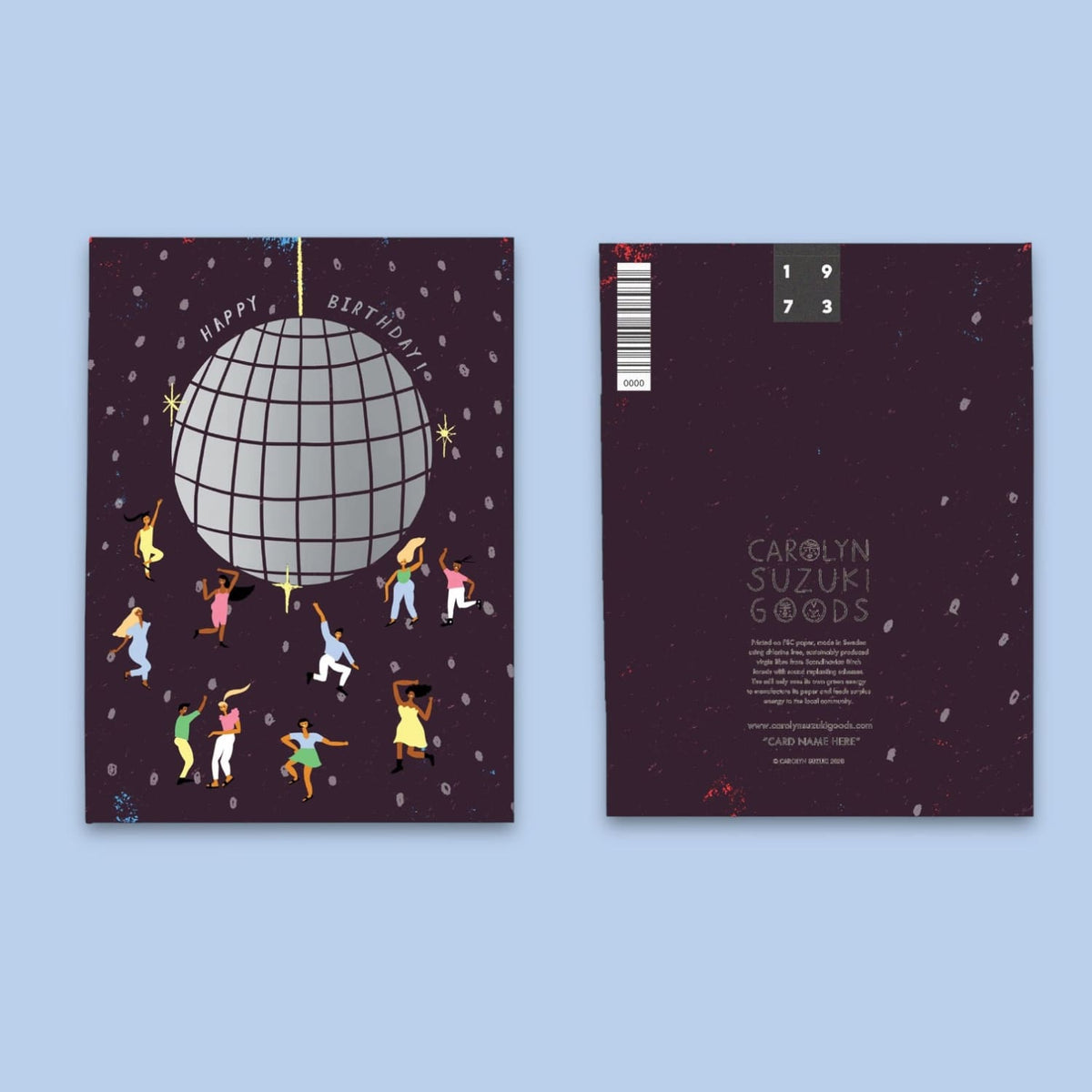 Disco Ball Birthday Greeting Card Birthday - Carolyn Suzuki