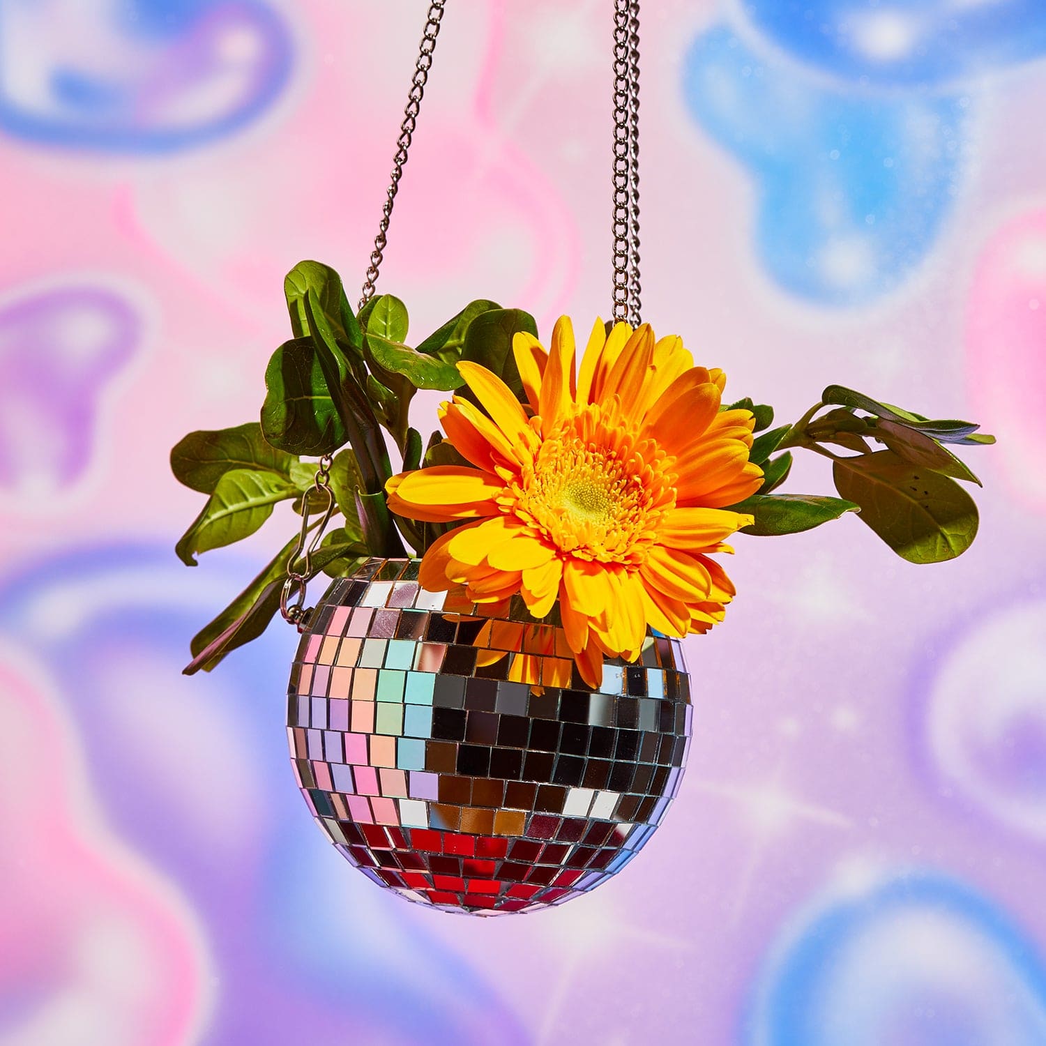 Disco Ball Plant Hanger 70s - Decor - back to School - Bff -
