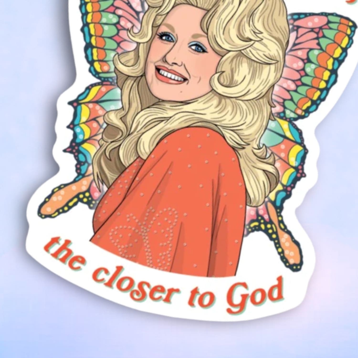 The Found Die Cut Sticker Dolly Bigger Hair Dstk327 Celeb