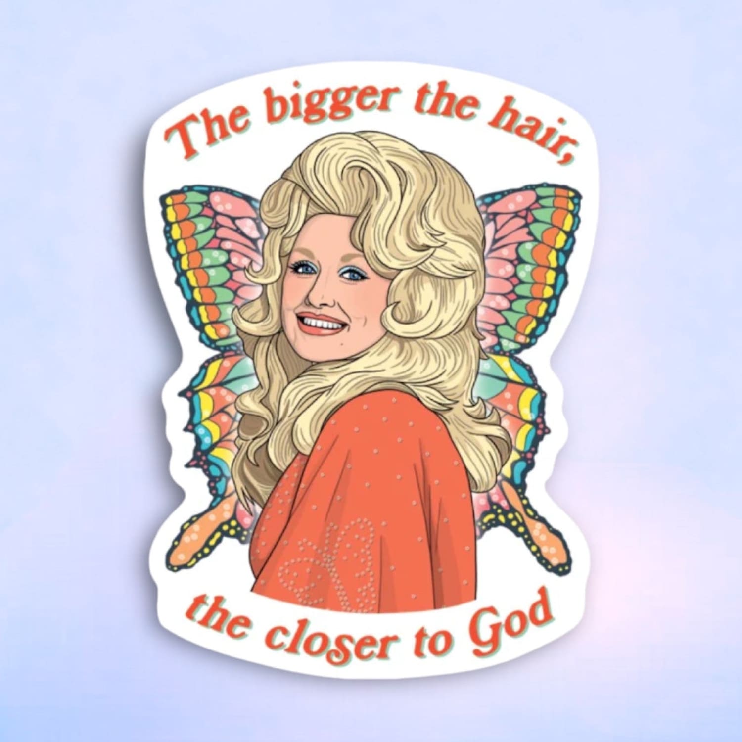 The Found Die Cut Sticker Dolly Bigger Hair Dstk327 Celeb