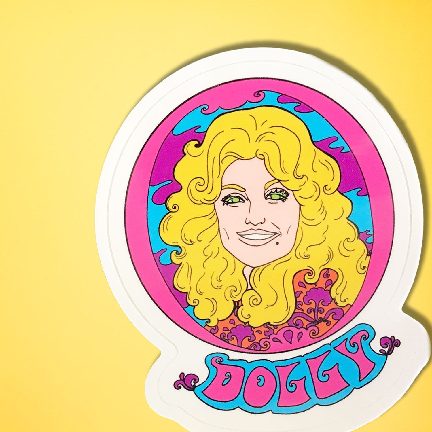 Dolly Parton Portrait Sticker 0822 - back to School - Dolly