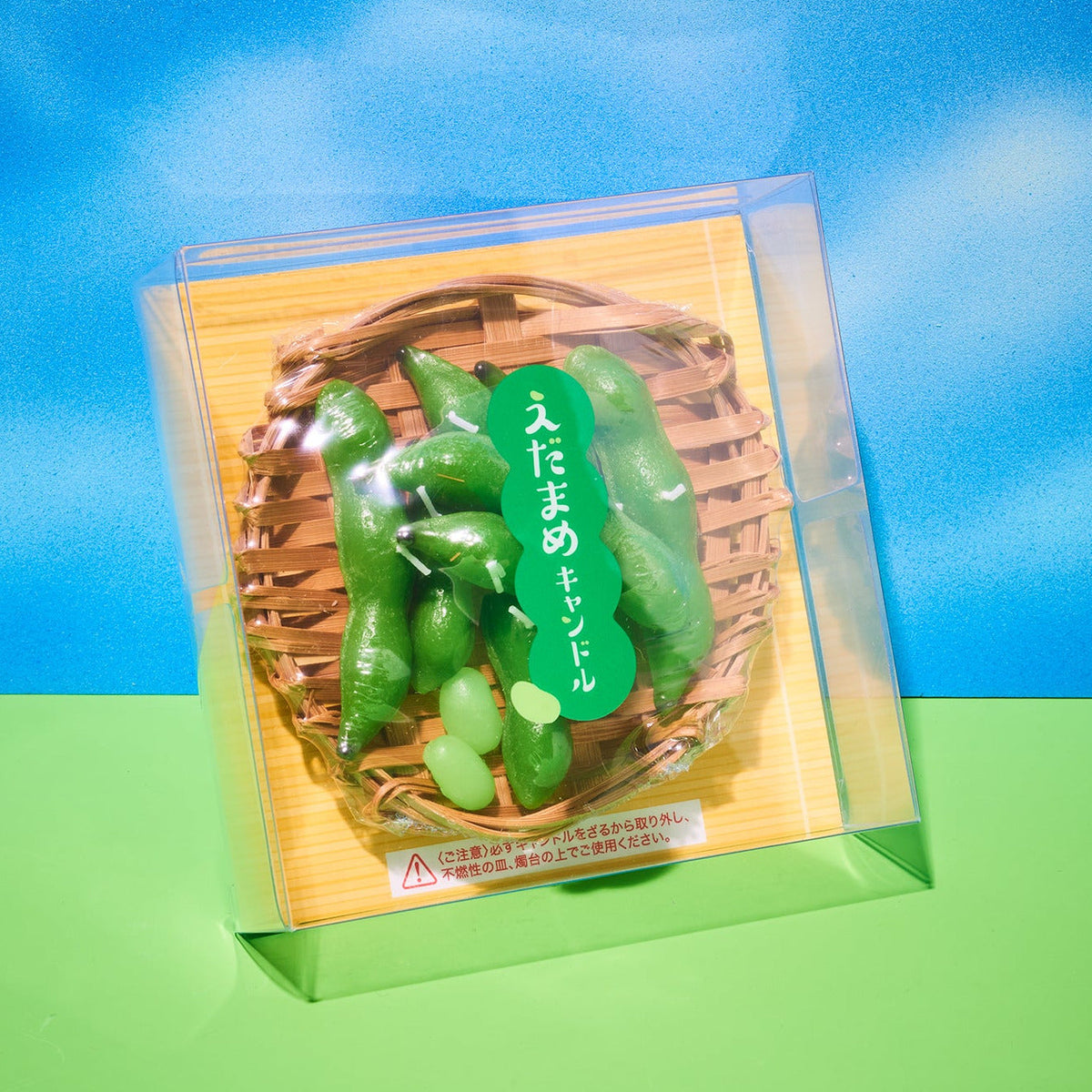 Edamame Soybeans in Basket Candle | Japanese Novelty