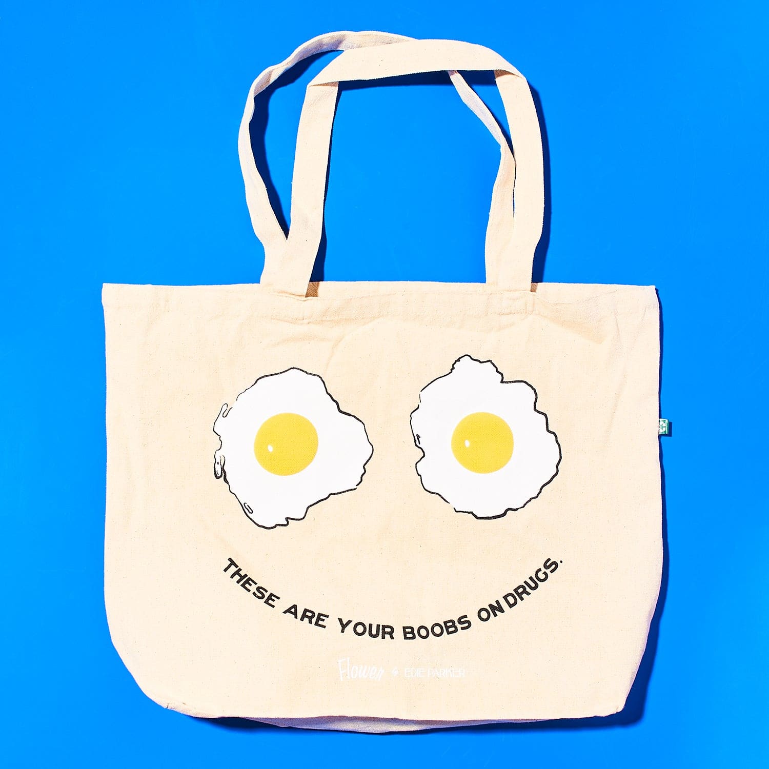 Blue yolk egg Tote Bag