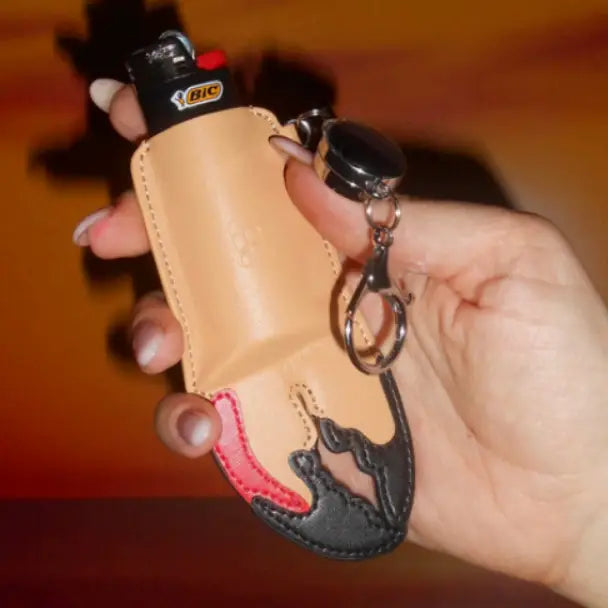 Edie Parker Crab Claw Lighter Cover Keychain | Friends Nyc