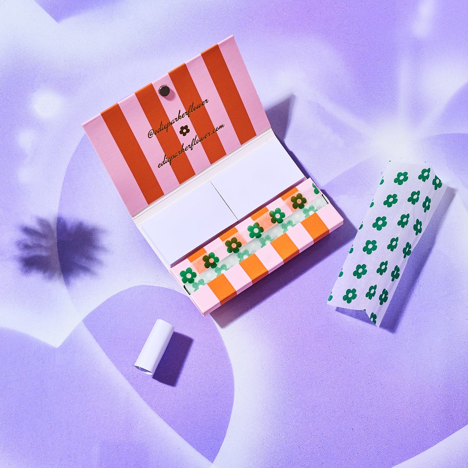 Edie Parker Flower Rolling Papers - Green Edie Parker -