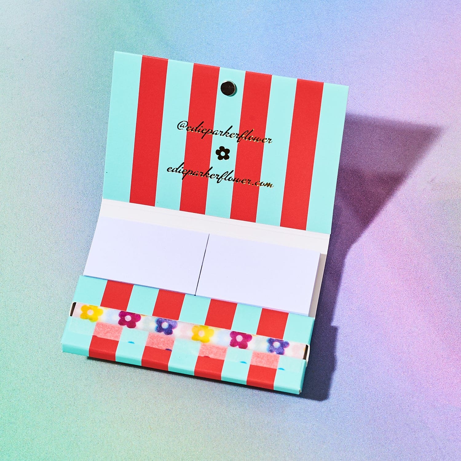 Edie Parker Flower Rolling Papers - Rainbow Deluxe Rolling