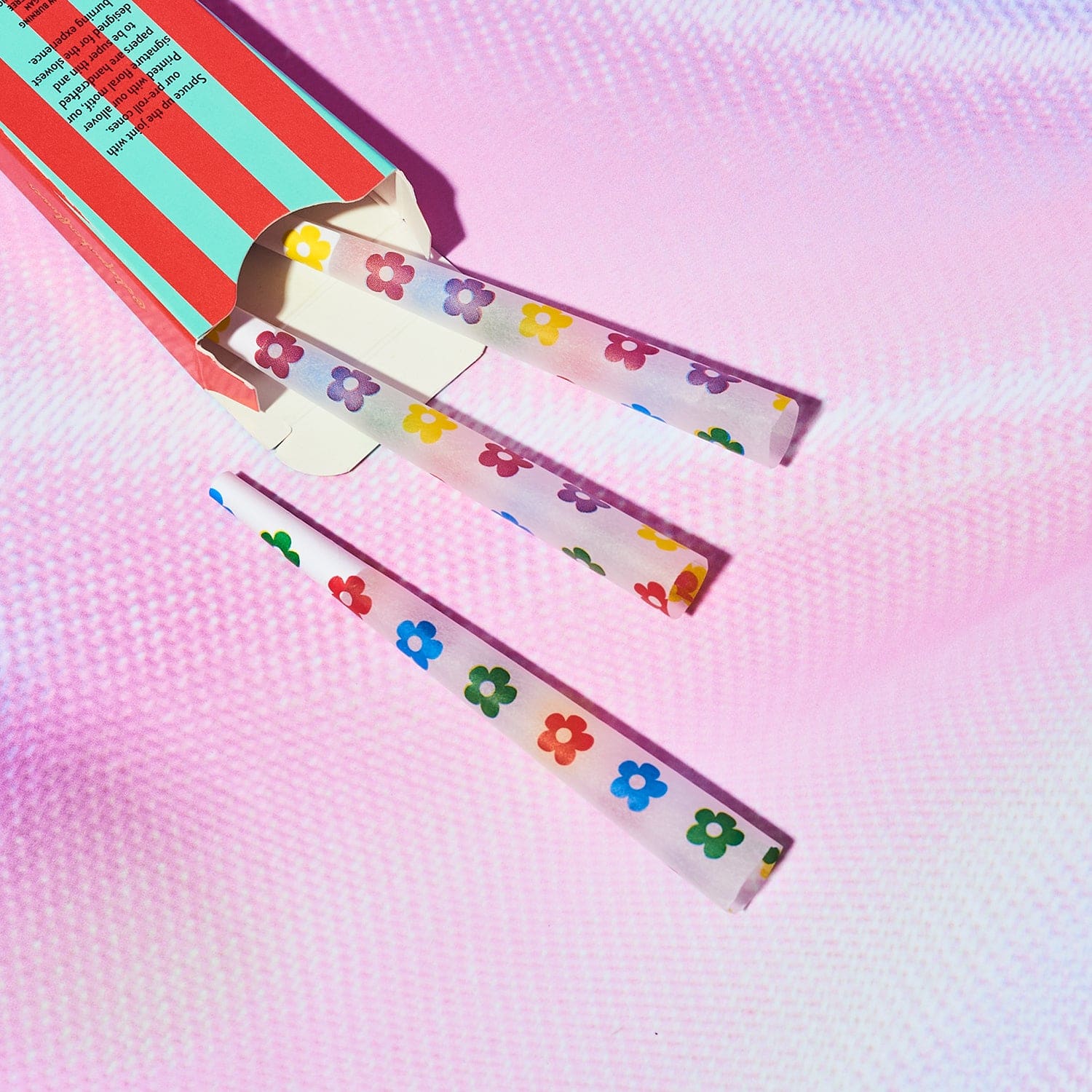 Edie Parker Signature Flower Cones - Rainbow Aesthetic