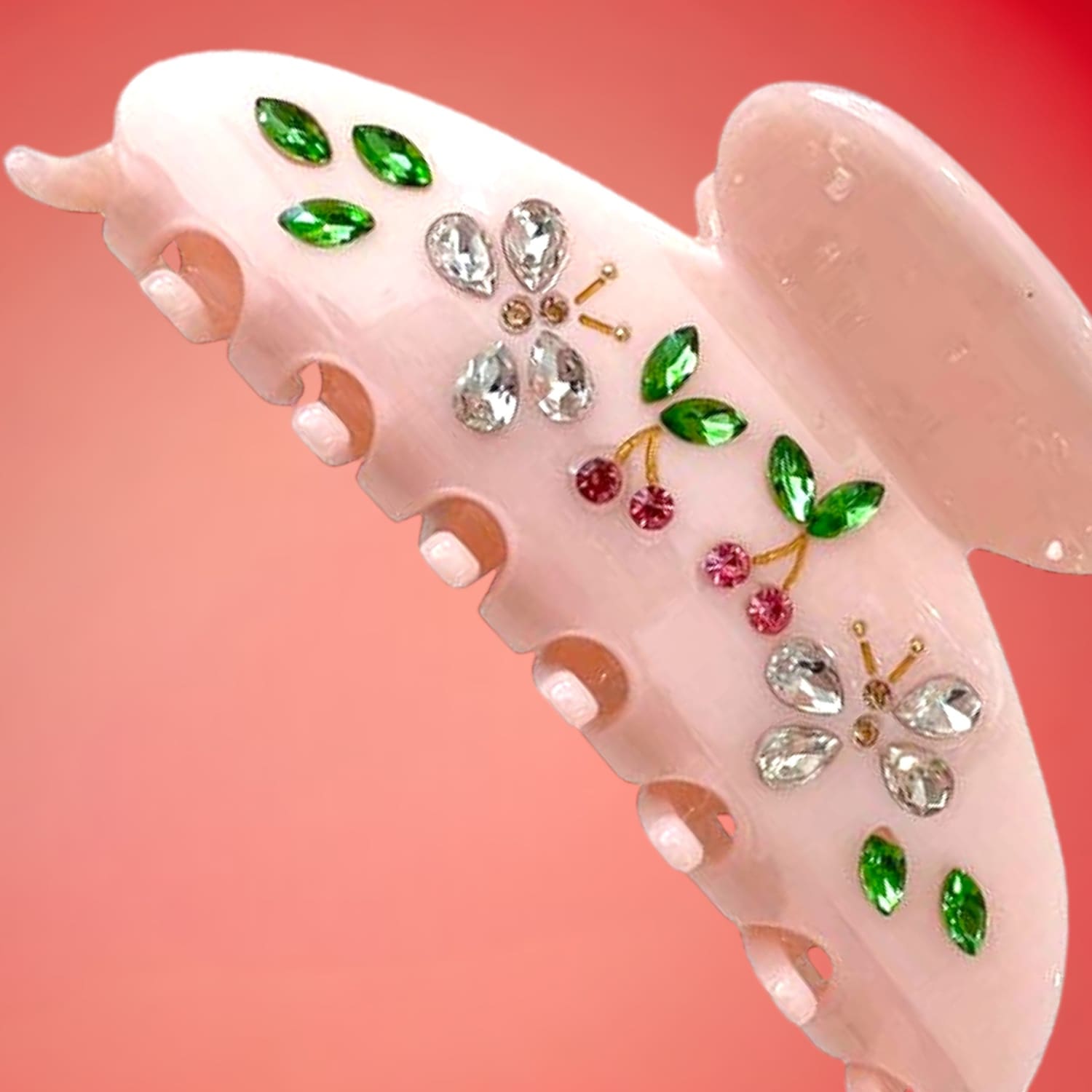 Emory Cherry Claw Clip - Pink 0523 - Barbiecore - Q223