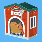 Festive Pets Doghouse Gift Bag Large Holiday Friends Nyc