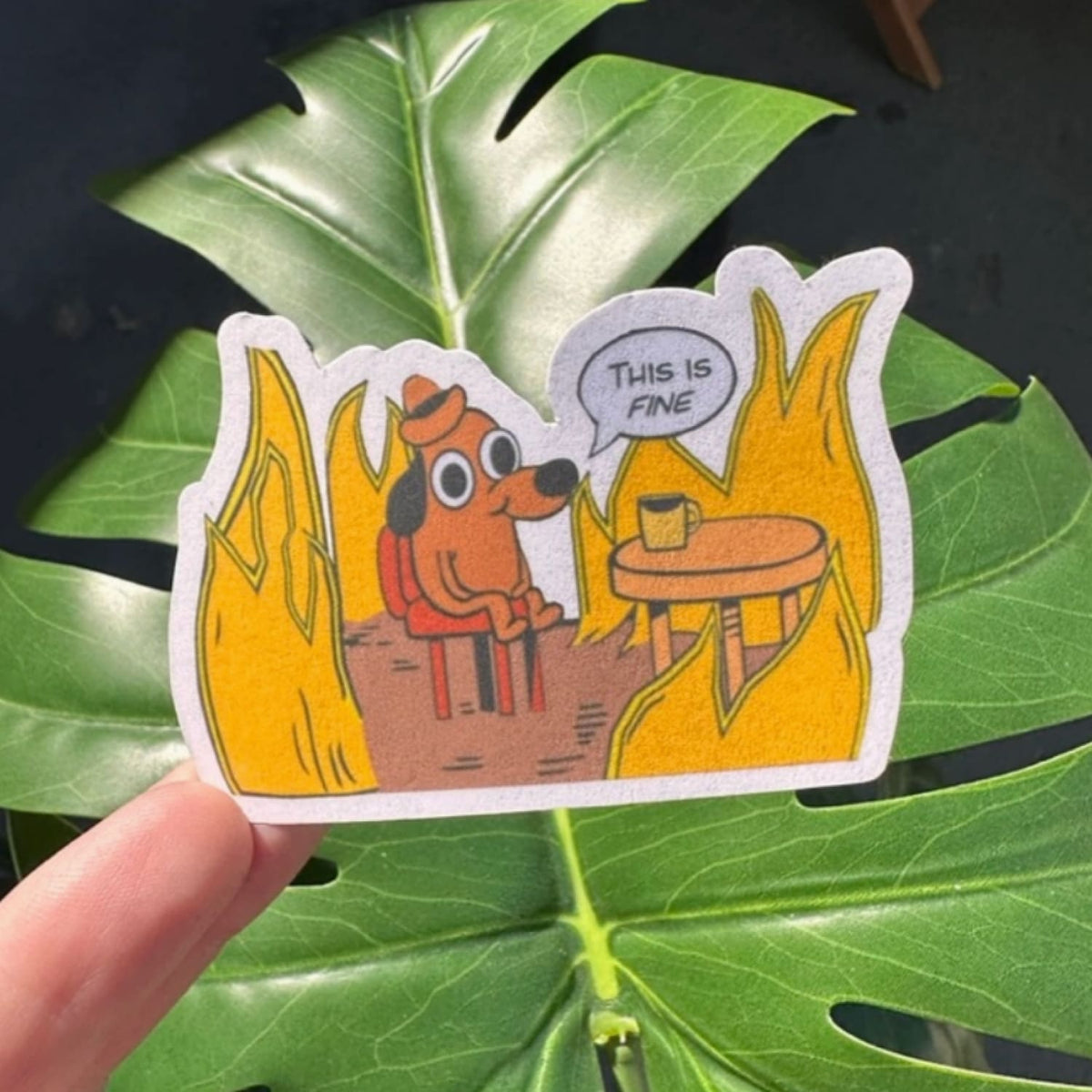This is Fine Dog Sticker Decorative Sticker - Made