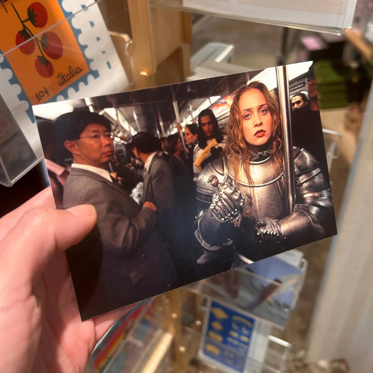 Fiona Apple in Armor Postcard Aw | Friends Nyc Brooklyn Ny