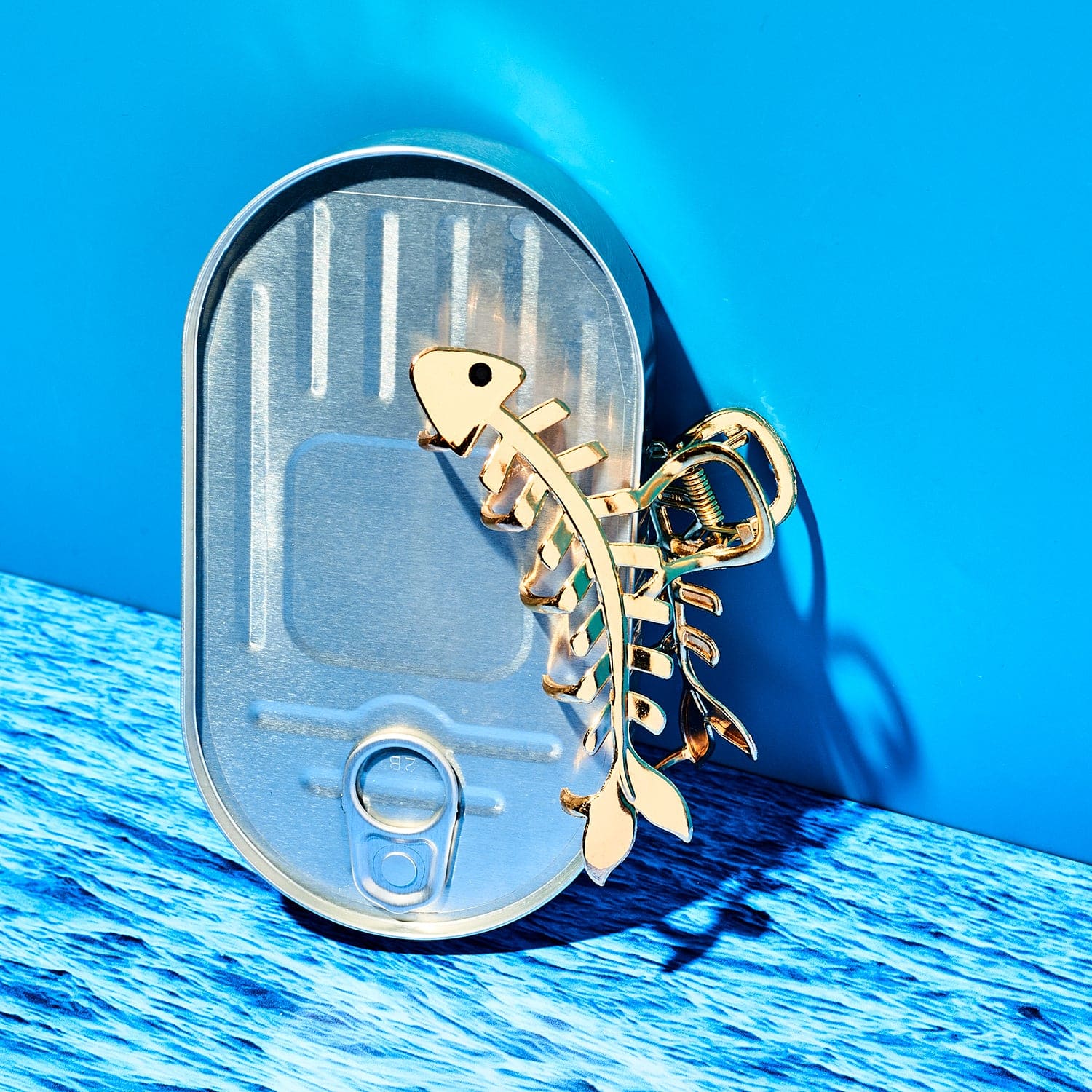 Fish Bone Hair Claw - Gold Cute Hair Accessories - Fish -