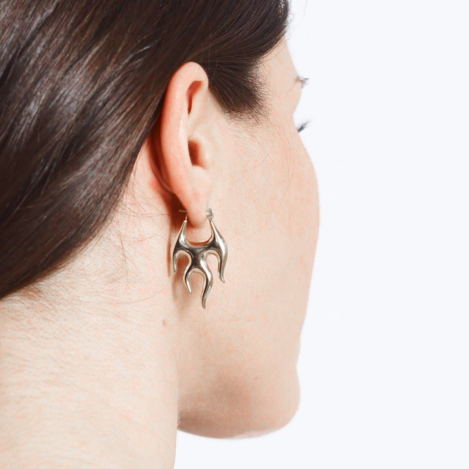 Flame Earrings Aries - Artist Made - Back Soon - Bff - Bff