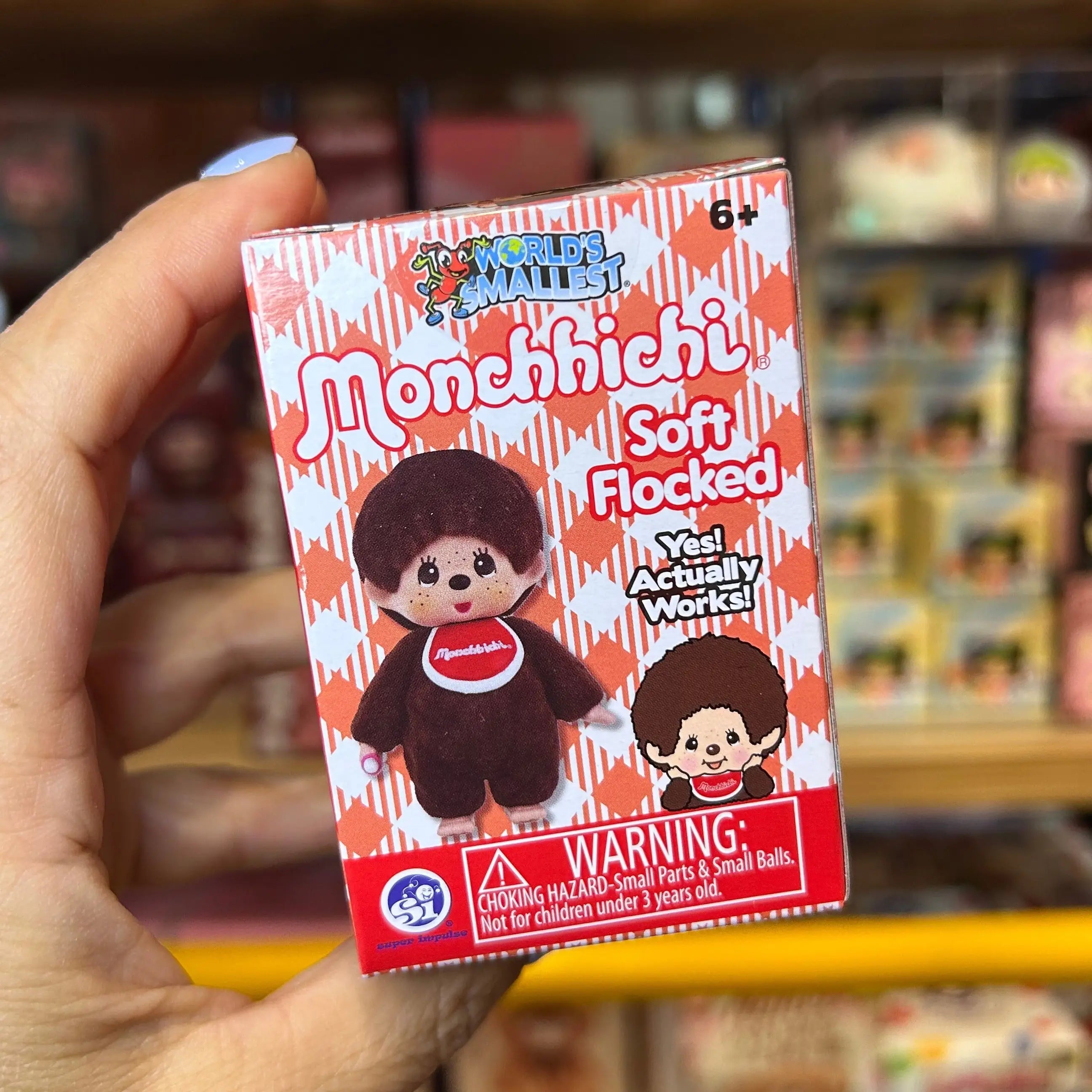 Flocked Monchhichi Blind Box - Vintage Kawaii Collectible Flocked Monchhichi Blind Box - Vintage Kawaii Collectible